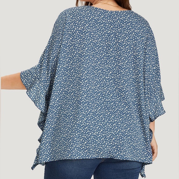 BloomChic batwing asymmetrical flowy top size 12 - Picture 9 of 13